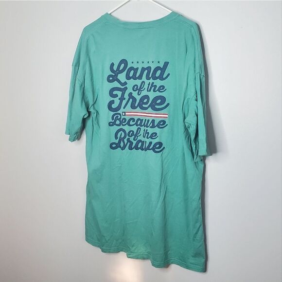 Royce Brand 2XL T Shirt America Land of the Free Because of the Brave - Picture 2 of 7